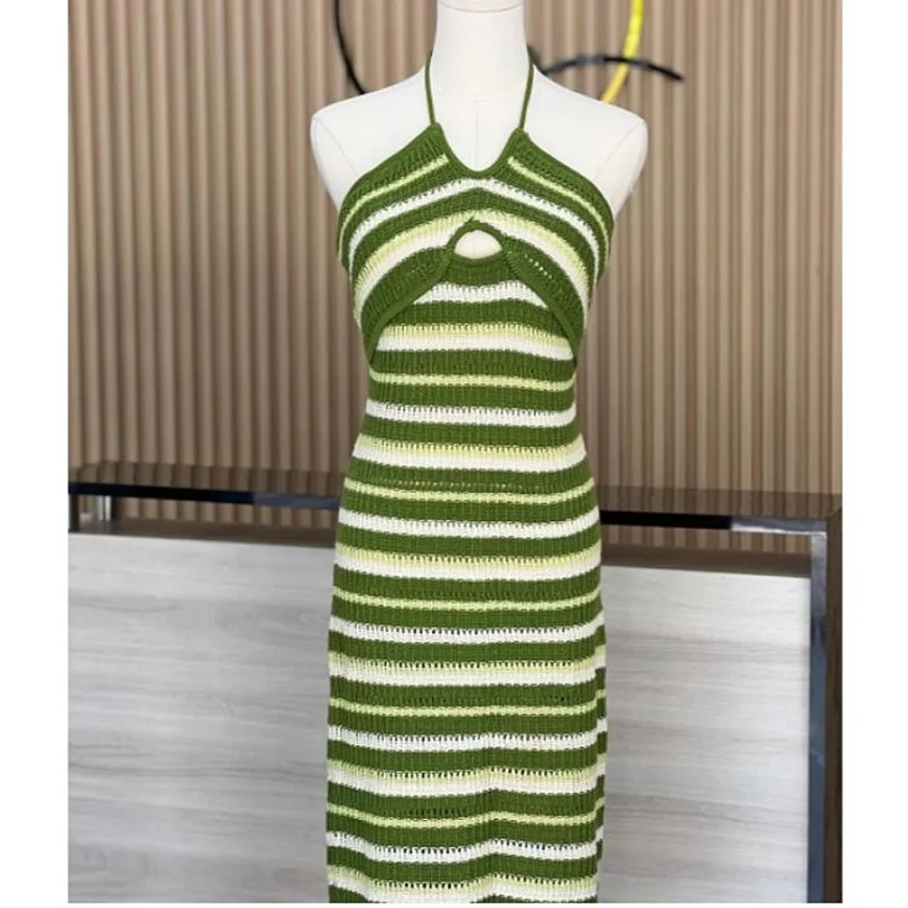 Sincerly Jules Dresses Halter Crochet Dress Womens Size XSmall - Picture 2 of 6